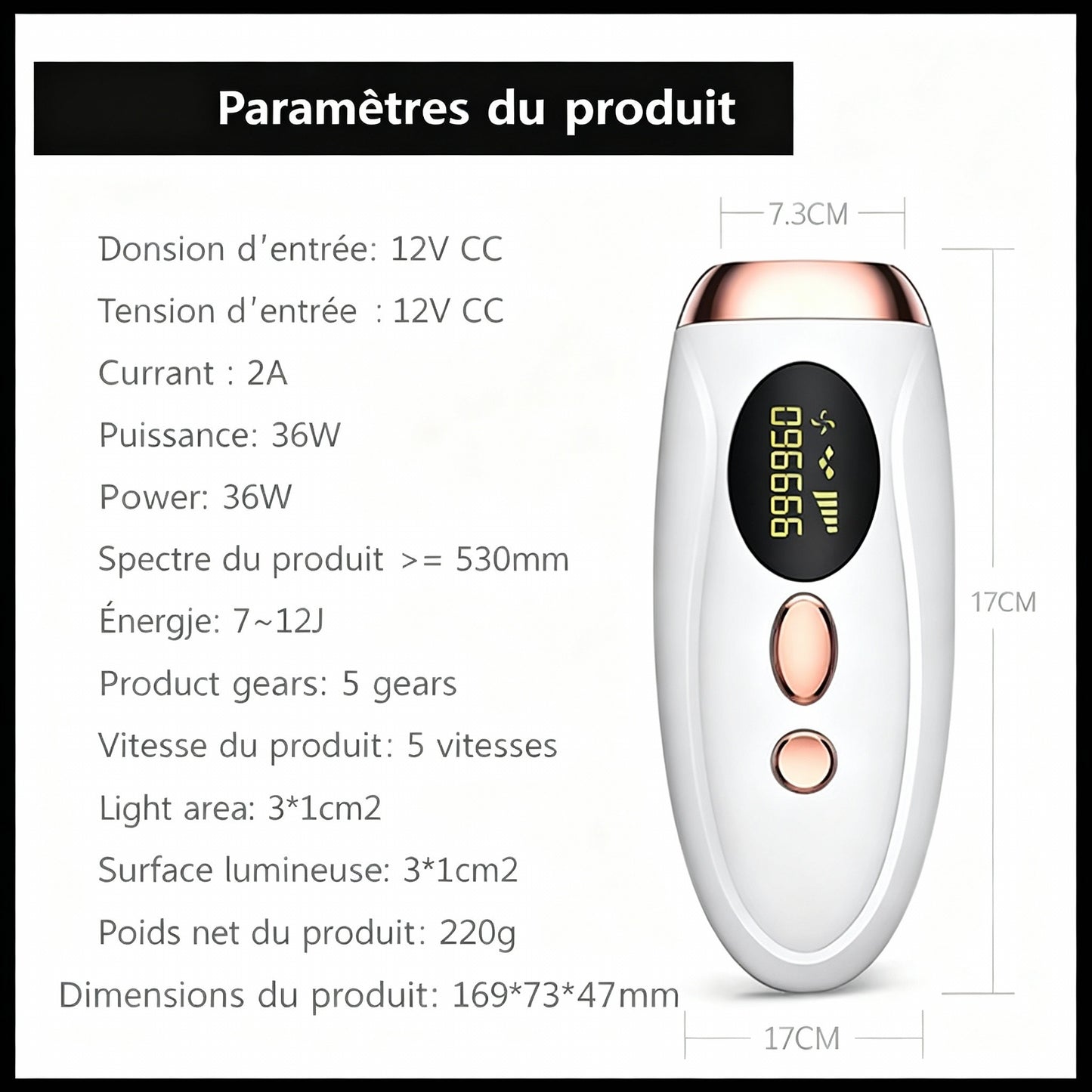 SoieLumière™ IPL Prestige – Épilateur à lumière pulsée