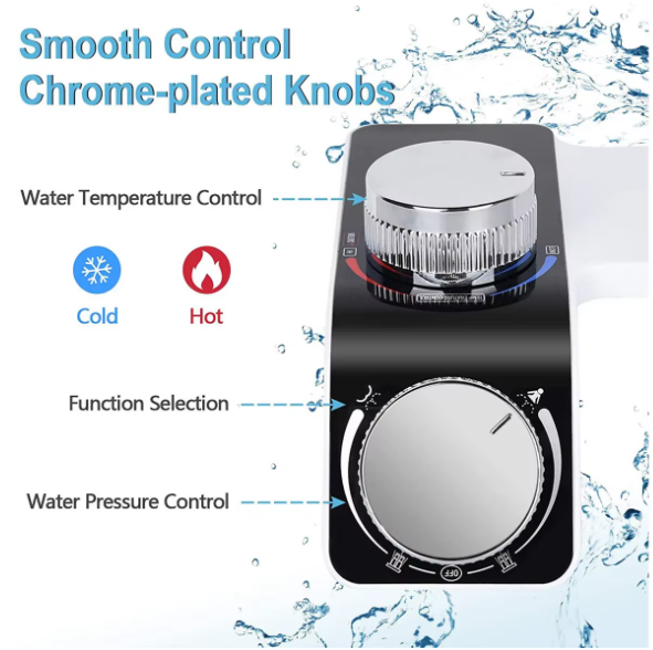 🔥 KOLLAYKO™ Bidet Japonais “ONDO” — Eau chaude & froide  “Ondo” (温度) signifie température en japonais, évoquant le confort et la chaleur.