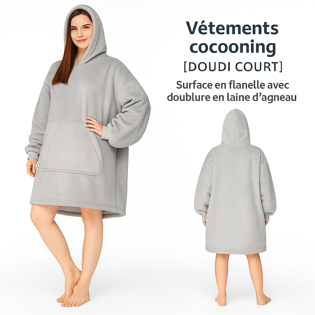 DOUDI Cozy, Le Sweat plaid ultra confortable