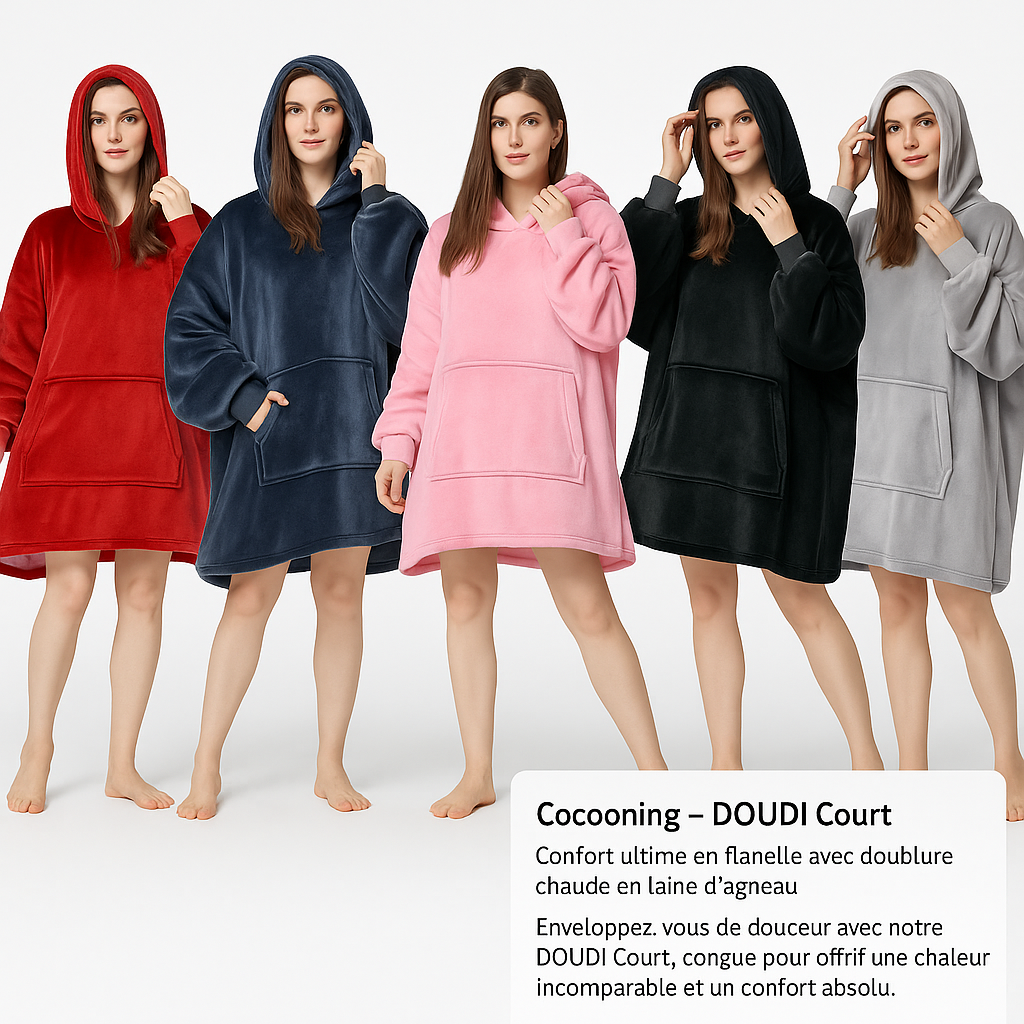 DOUDI Cozy, Le Sweat plaid ultra confortable