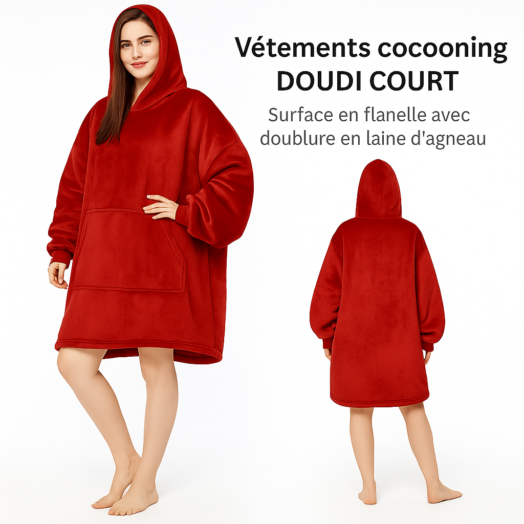 DOUDI Cozy, Le Sweat plaid ultra confortable