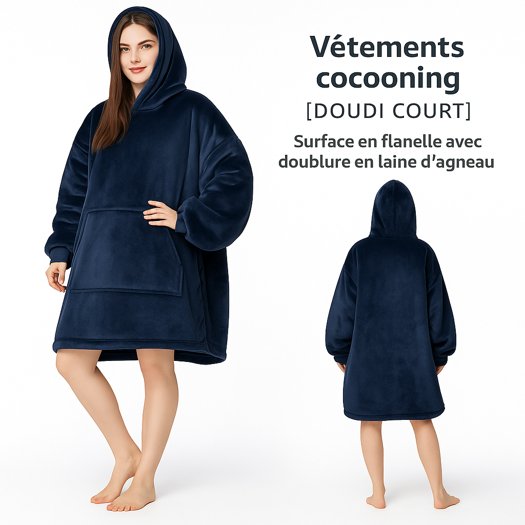 DOUDI Cozy, Le Sweat plaid ultra confortable