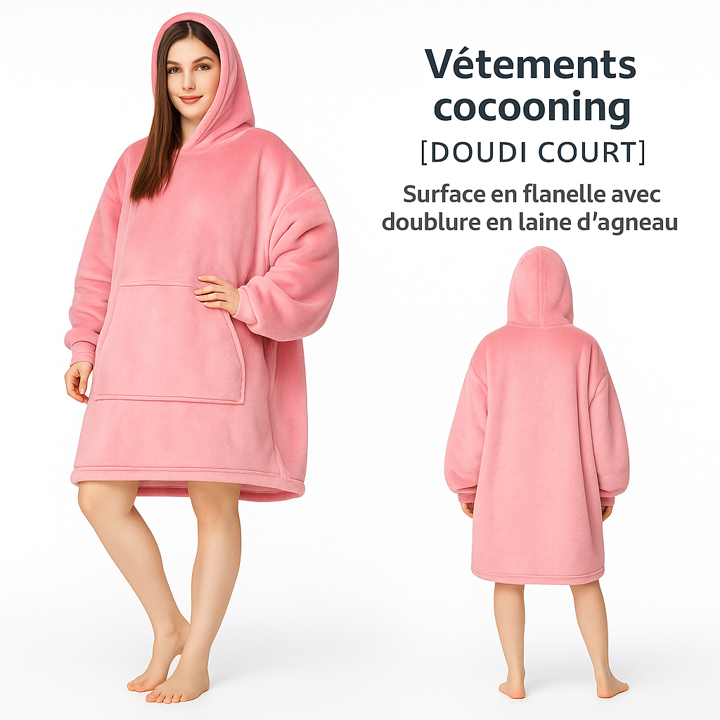 DOUDI Cozy, Le Sweat plaid ultra confortable