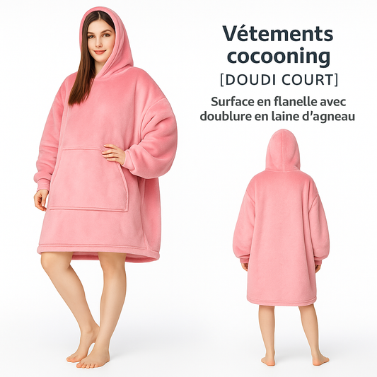 DOUDI Cozy, Le Sweat plaid ultra confortable