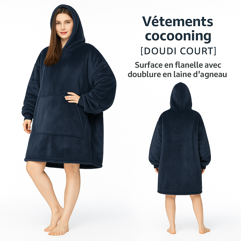 DOUDI Cozy, Le Sweat plaid ultra confortable