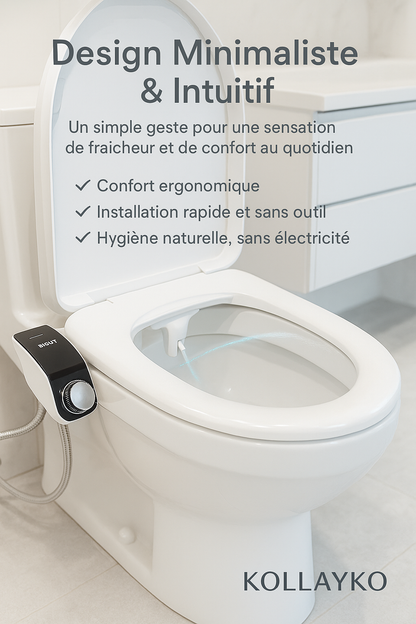 💧 KOLLAYKO™ Bidet Japonais “MIZU” — Eau froide