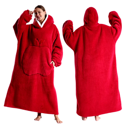 DOUDI XL – Sweat plaid à Capuche Sherpa Oversize