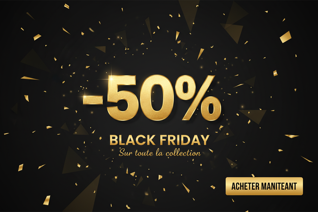 Bannière Black Friday -50%